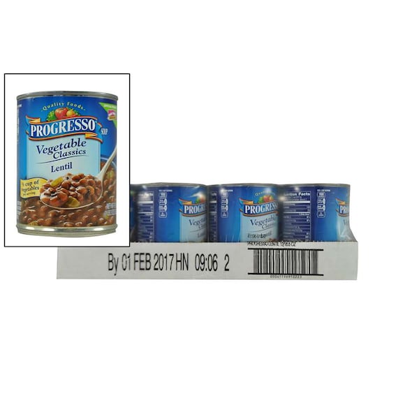 Progresso Progresso Soup Vegetable Lentil 19 oz., PK12 4119691022 Zoro